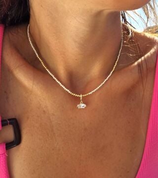 Golden Pearl Kolye