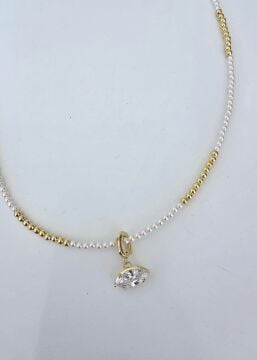 Golden Pearl Kolye