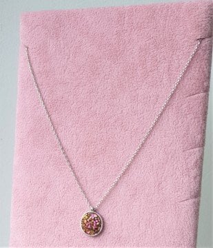 Yuvarlak Renkli Taşlı Kolye