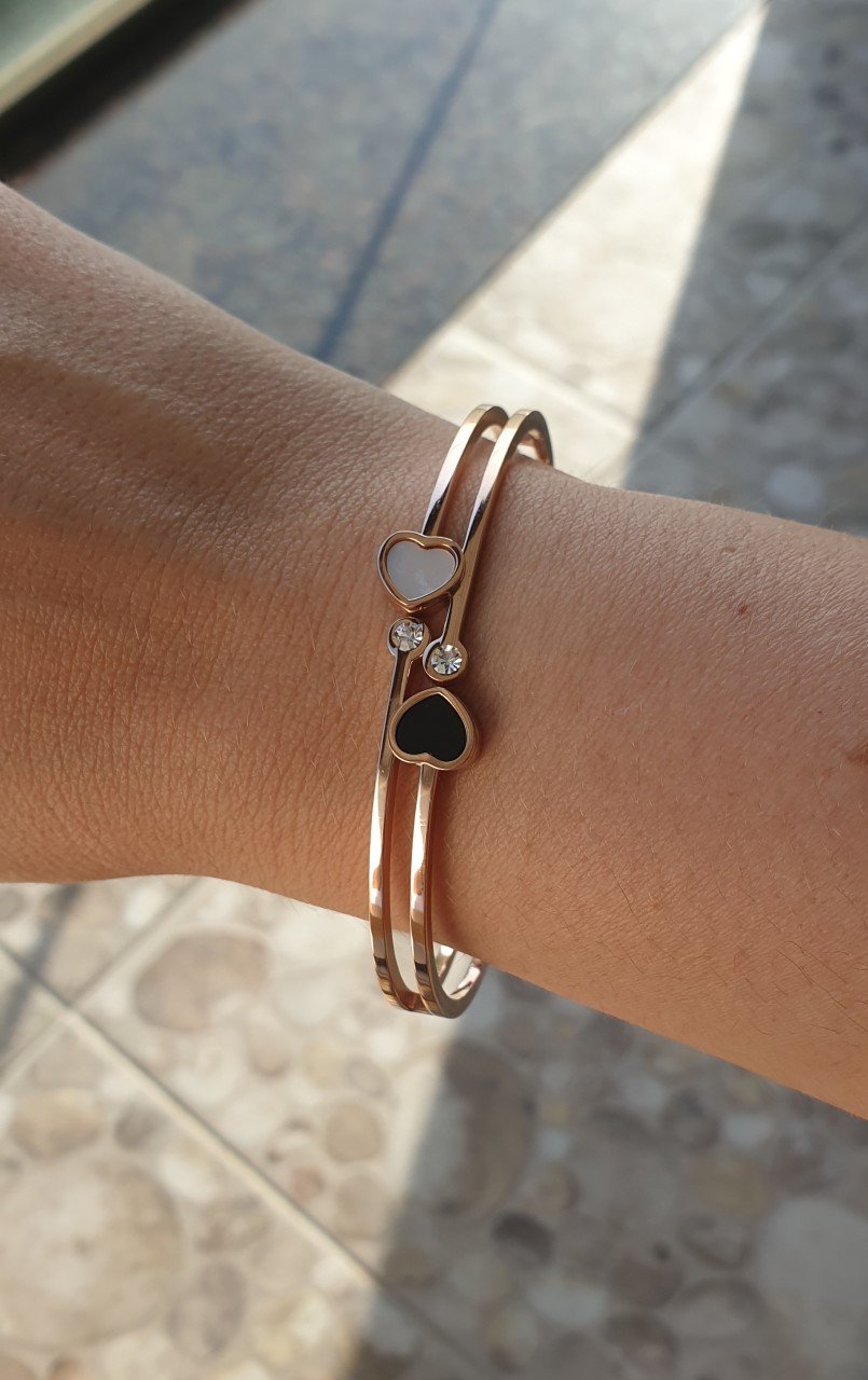 Çelik Kalpli Kelepçe Bileklik