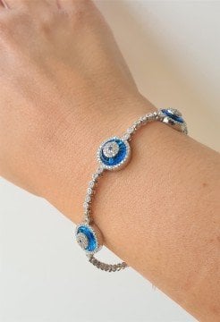 3'lü Cam Göz Bileklik