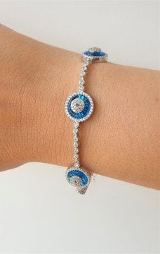 3'lü Cam Göz Bileklik