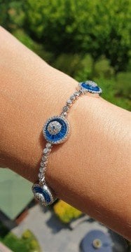 3'lü Cam Göz Bileklik