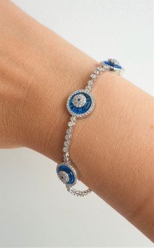 3'lü Cam Göz Bileklik