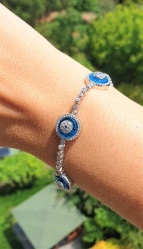 3'lü Cam Göz Bileklik