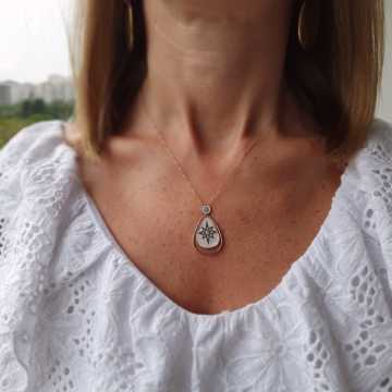 Sedefli Yıldız Kolye