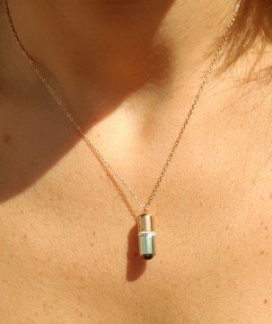 Çelik Love Tüp Kolye