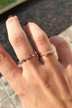 Zirkon Taşlı Kurdele Yüzük