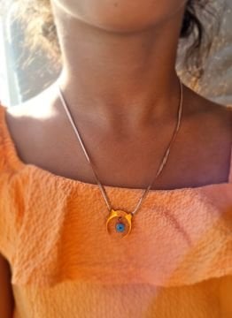 Ay Nazar Çelik Kolye