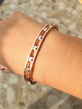 Çelik Çift Şerit Kelepçe Bileklik