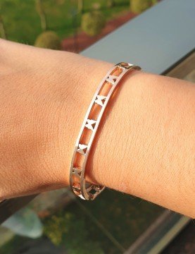 Çelik Çift Şerit Kelepçe Bileklik