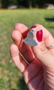 Geometrik Gümüş Küpe