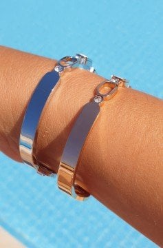 Çelik Mineli Kelepçe Bileklik