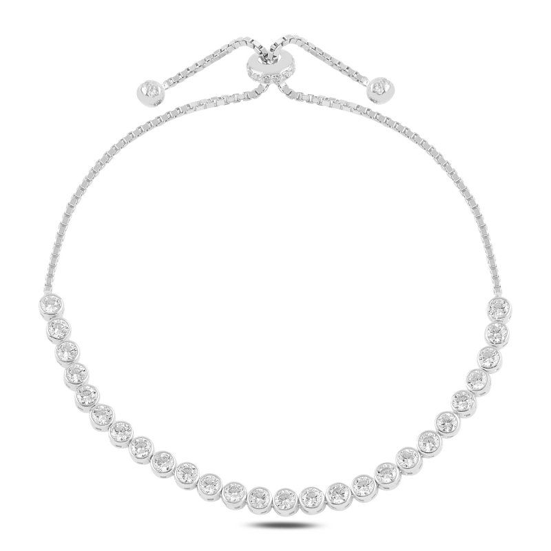 Suyolu 3mm Zirkon Taşlı Asansör Bileklik