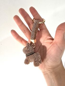 Taşlı Köpek Anahtarlık