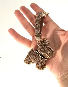 Taşlı Köpek Anahtarlık