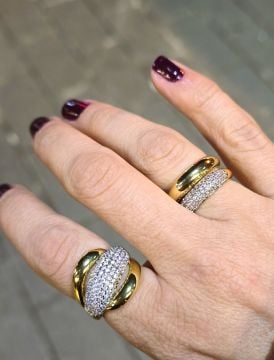 Taşlı Gold Yüzük