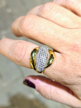 Taşlı Gold Yüzük