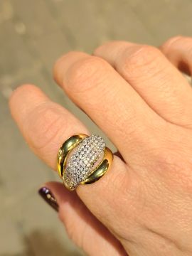 Taşlı Gold Yüzük