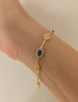 Çok Renkli Taşlı Bileklik