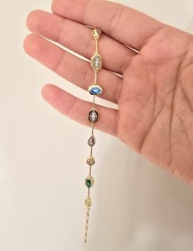 Çok Renkli Taşlı Bileklik