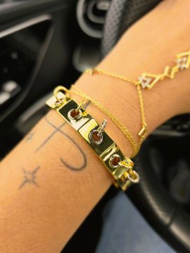 Halkalı Çelik Kelepçe Bileklik