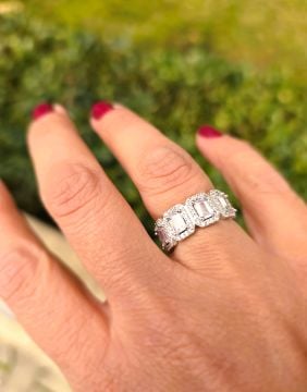 Tamtur Baget Zirkon Taşlı Yüzük