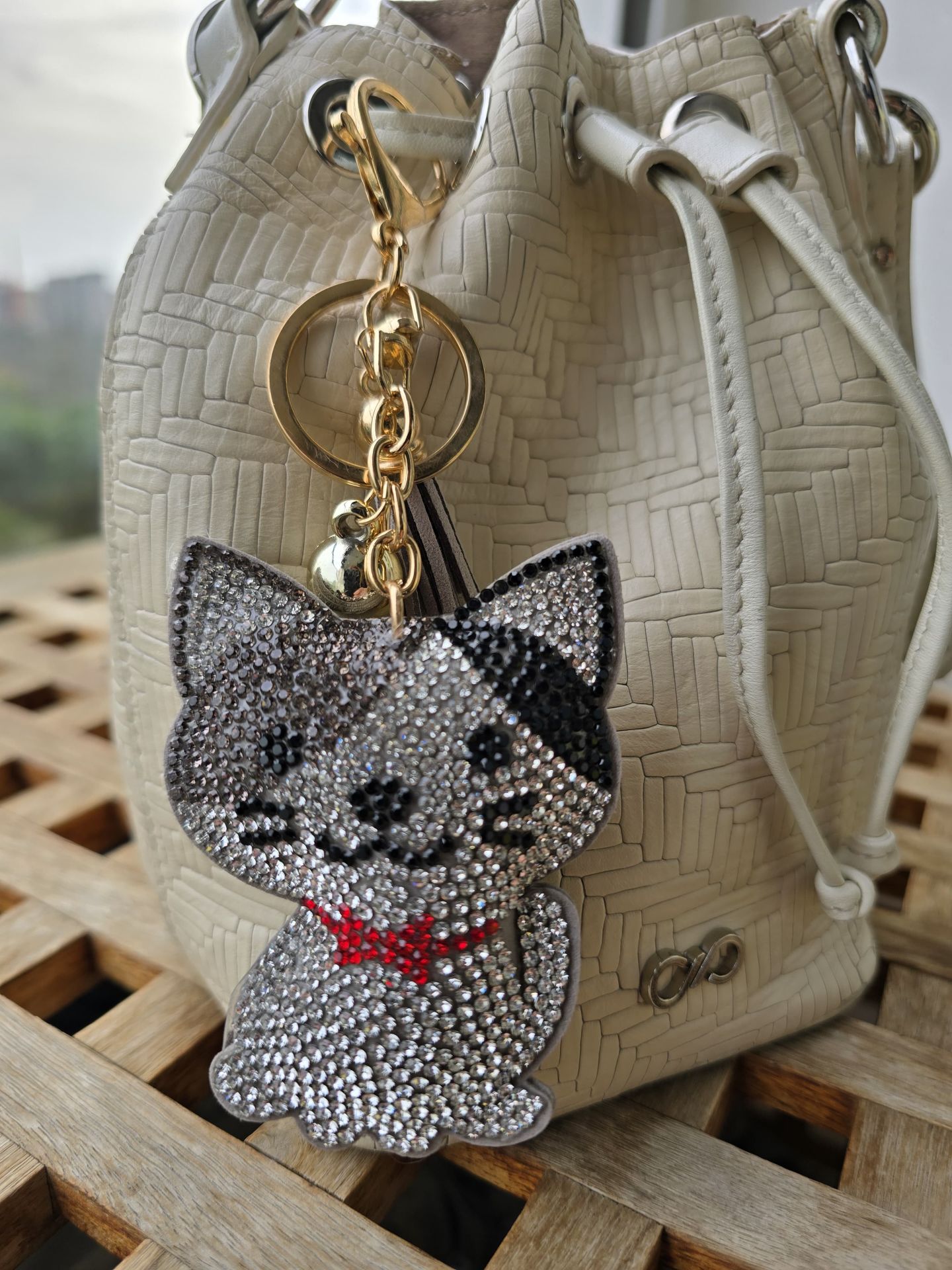 Taşlı Kedi Anahtarlık