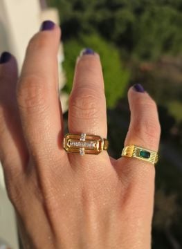Yeşil Taşlı Yüzük