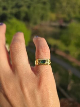 Yeşil Taşlı Yüzük