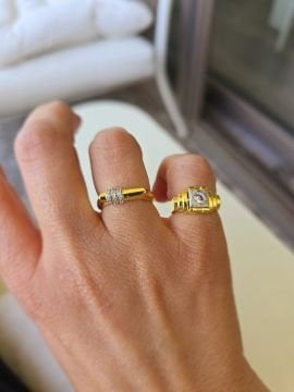 Taşlı Kare Yüzük