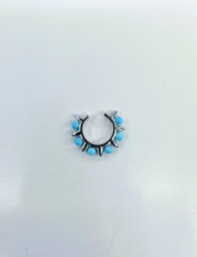 Mavi Boncuklu Kıkırdak Küpe