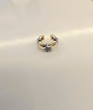 Çelik Kare Kıkırdak Küpe