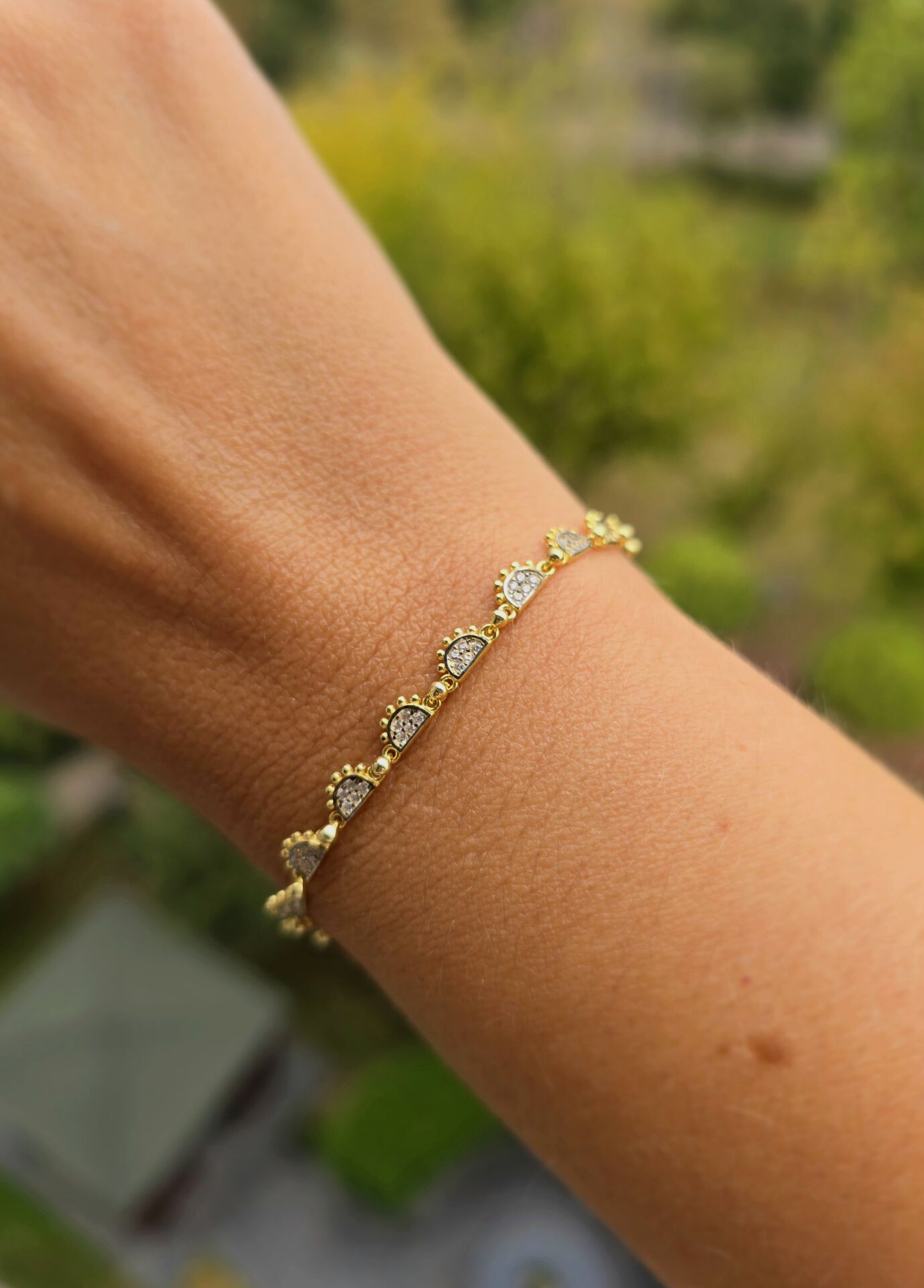 Geometrik Taşlı Bileklik