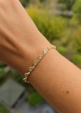 Geometrik Taşlı Bileklik