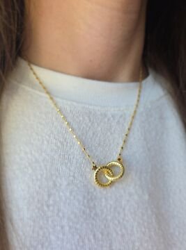 İki Halka Geçirmeli Kolye