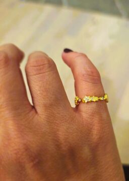 Objeli Taşlı Yüzük